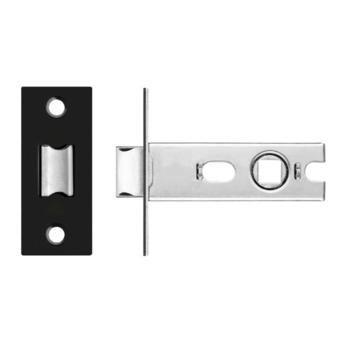 IRONZONE CTL64 Project Tubular Latch 64mm overall and 45mm Backset - Bolt Through Black