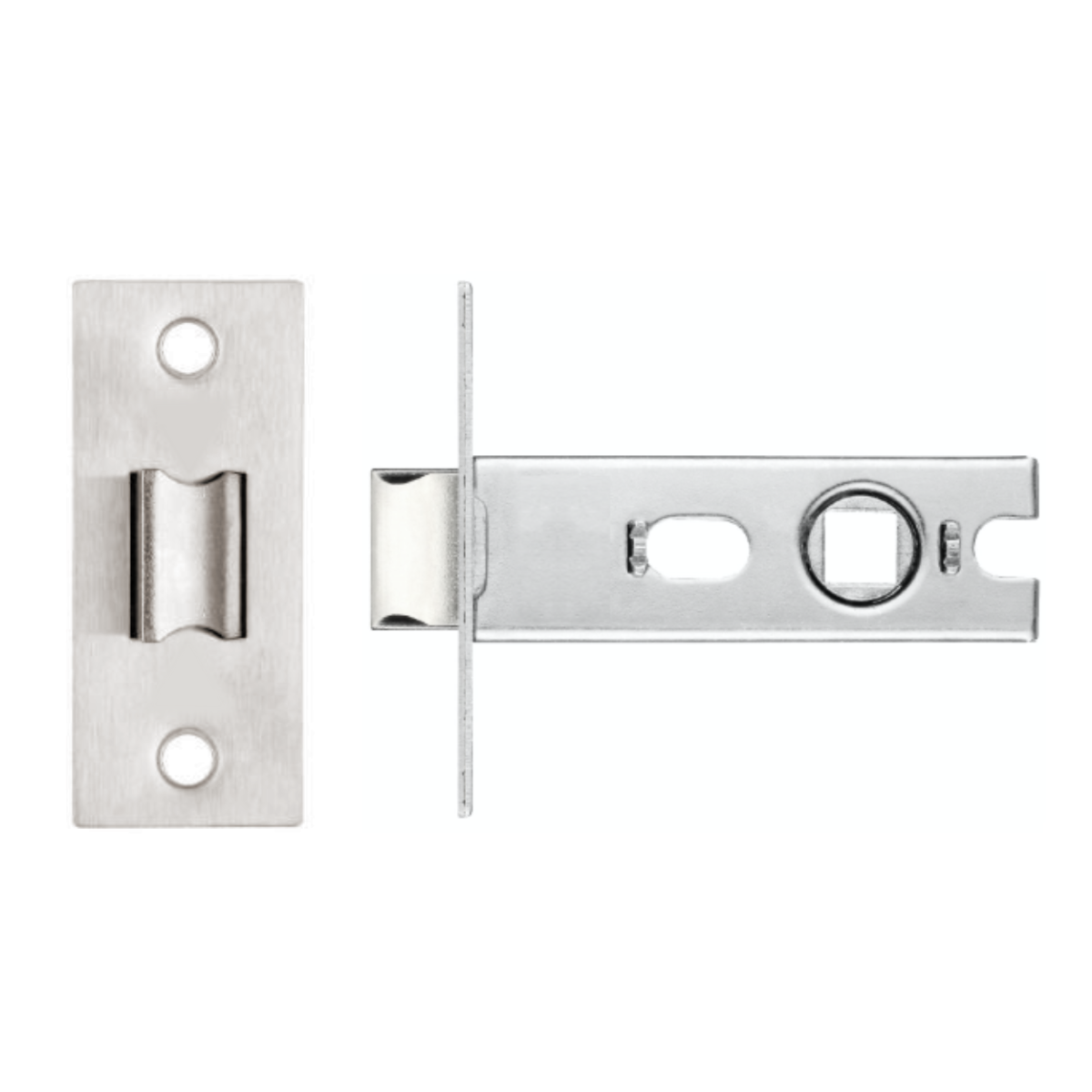 IRONZONE CTL64 Project Tubular Latch 64mm overall and 45mm backset- Bolt Through Satin Nickel