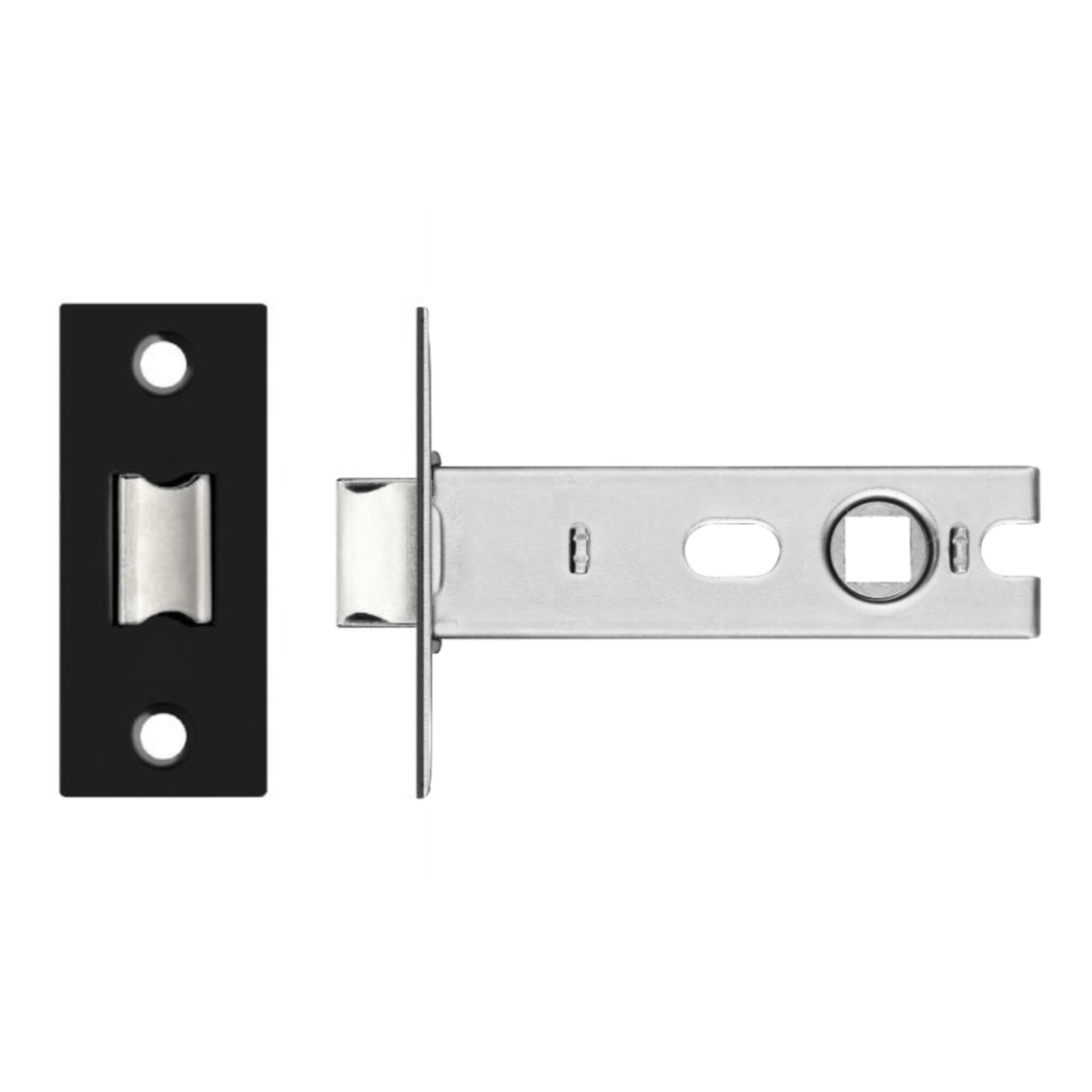 IRONZONE CTL76BLK Project Tubular Latch 76mm overall 57mm Backset - Bolt Through Black