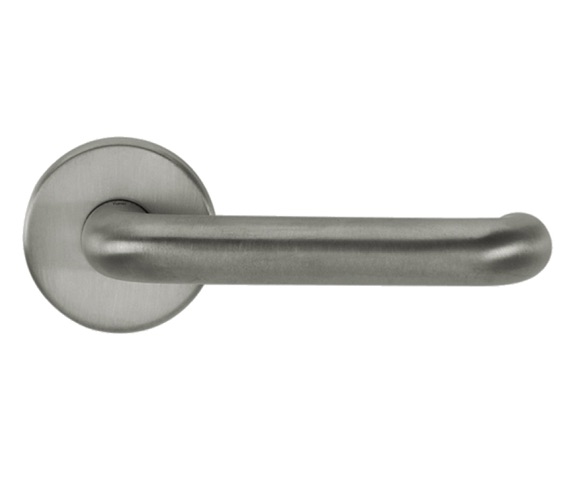 CleanTouch Anti-Bac RTD Safety Lever on Round Rose - Satin Stainless Steel CTLOR19RTDSSS