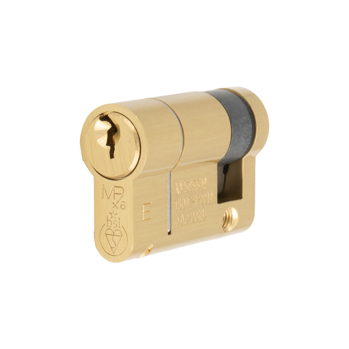 Eurospec CYF74146SB Mpx6 Euro Single Cylinder 46mm - Keyed Alike Workshop Satin Brass