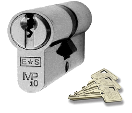 Eurospec CYG7123545SC/KD Mp10 35/45Mm Euro Double Cylinder - Ktd Satin Chrome