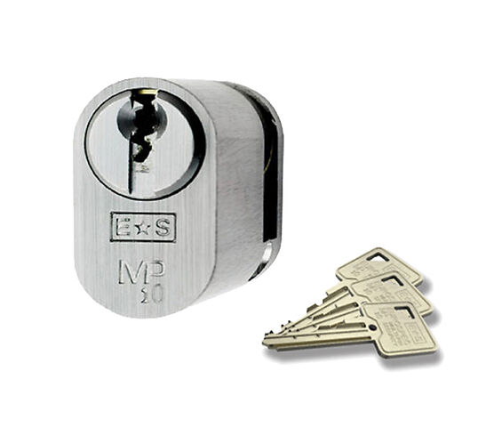 Eurospec CYG78142SC Mp10 Uk Oval Single Cylinder 42mm Umk Satin Chrome