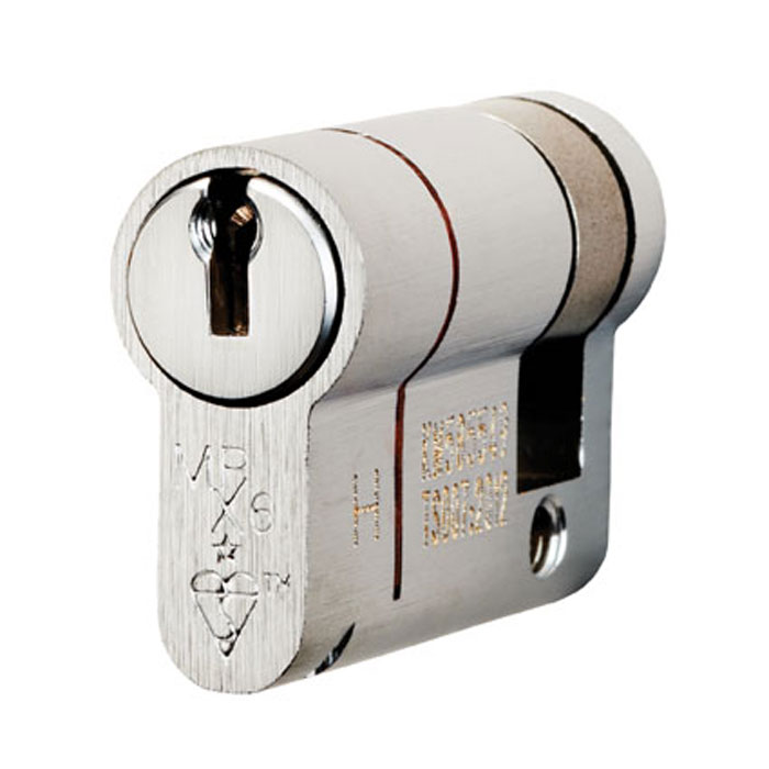 Eurospec CYF74146SC Mpx6 Euro Single Cylinder 46mm - Keyed Alike Workshop Satin Chrome