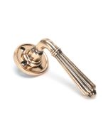 From The Anvil 45333 Polished Bronze Hinton Lever on Rose Set