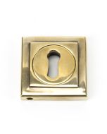 From The Anvil 45686 Aged Brass Round Escutcheon (Square) Aged Brass
