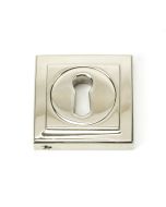 From The Anvil 45694 Polished Nickel Round Escutcheon (Square) Polished Nickel