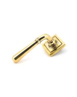 From The Anvil 45758 Aged Brass Newbury Lever on Rose Set (Square) Aged Brass