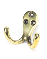 From The Anvil 46296 Aged Brass Celtic Double Robe Hook