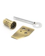 From The Anvil 49917 Aged Brass Key-Flush Sash Stop