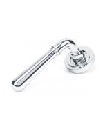 From The Anvil 50022 Polished Chrome Newbury Lever on Rose Set (Art Deco) - Unsprung Polished Chrome
