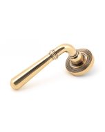 From The Anvil 50035 Polished Bronze Newbury Lever on Rose Set (Beehive) - Unsprung Polished Bronze