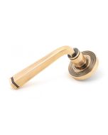 From The Anvil 50063 Polished Bronze Avon Round Lever on Rose Set (Beehive) - Unsprung Polished Bronze