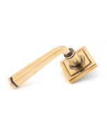 From The Anvil 50064 Polished Bronze Avon Round Lever on Rose Set (Square) - Unsprung Polished Bronze