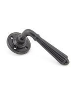 From The Anvil 50084 Aged Bronze Hinton Lever on Rose Set - Unsprung Aged Bronze