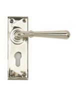 From The Anvil 91431 Polished Nickel Newbury Lever Euro Set