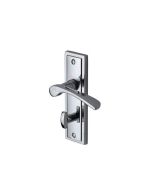 Project Hardware BOS1030-PC Door Handle for Bathroom Boston Design Polished Chrome finish