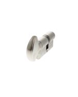 AGB Euro Profile 5 Pin Cylinder Key to Turn 30-30mm (60mm) - Satin Chrome C620322525