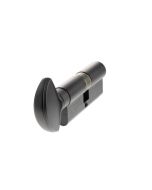 AGB Euro Profile 5 Pin Cylinder Key to Turn 35-35mm (70mm) - Matt Black C620843030