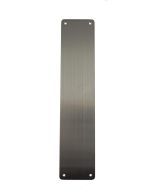 CleanTouch Finger Plate Pre drilled with screws 350mm x 75mm - Satin Stainless Steel CTAFP35075SSS