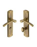 Heritage Brass DIP7830-AT Door Handle for Bathroom Diplomat Design Antique Brass finish