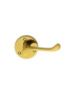 Carlisle Brass DL56 Victorian Scroll - Lever On Round Rose Polished Brass