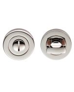 Carlisle Brass EUL004PN Turn & Release On Concealed Fix Round Rose Polished Nickel