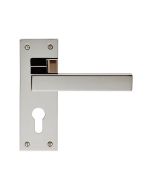 Carlisle Brass EUL011YPN Sasso Lever On Backplate - Euro 47.5mm Polished Nickel