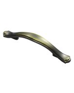 Fingertip FTD505ABB Ftd Traditional Stepped Edge Handle 76mm Antique Burnished Brass