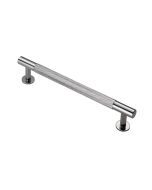 Fingertip FTD700BCP Ftd Knurled Pull Handle 128mm C/C Polished Chrome