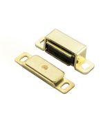 Fingertip FTD850EB Ftd Steel Magnetic Catch (3.5Kg Pull) 46 X 15 X 14mm Electro Brassed