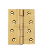 Heritage Brass HG99-355-NB Hinge Brass with Phosphor Washers 4" x 3" Natural Brass finish
