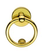Carlisle Brass M37 Victorian - Ring Door Knocker Polished Brass