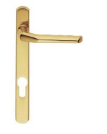 Carlisle Brass M86NP Narrow Plate - Straight Lever Furniture (70mm C/C) (Co1) Polished Brass