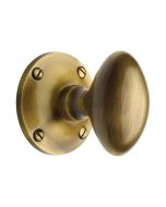 Heritage Brass MAY960-AT Mortice Knob on Rose Mayfair Design Antique finish