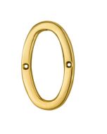Carlisle Brass N0 Numeral Face Fix (No.0) Polished Brass