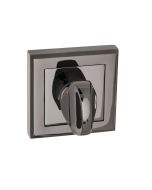 STATUS WC Turn and Release on Square Rose - Black Nickel