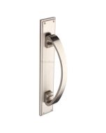 Heritage Brass V1162-SN Door Pull Handle on Plate Satin Nickel finish