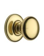 Heritage Brass V901-PB Centre Door Knob Round Design 3" Polished Brass Finish