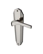 Heritage Brass WAL6510-PNF Door Handle Lever Latch Waldorf Design Polished Nickel finish