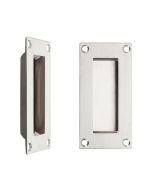 Zoo Hardware ZAS10SS Flush Pull - 100mm x 50mm Satin Stainless