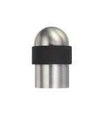 Zoo Hardware ZAS88SS Door Stop Floor Mounted - Round Collared Domed Top 51mm Projection Satin Stainless