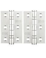 Zoo Hardware ZHSS232P Stainless Steel Door Hinge 3"x2"x2mm Polished Stainless