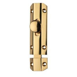 Carlisle Brass Surface Bolt Extruded Flat Keeper 203 x 35mm Pol Brass