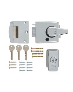Era 1730-37-1 British Standard Keyless Egress Nightlatch Door Lock 60mm Polished Chrome