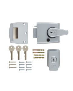 Era1930-35-1 British Standard High Security Double Locking Nightlatch Door Lock 60mm satin Chrome