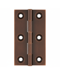 Simonswerk 0940 Solid Drawn Unwashered Brass Butt Hinges 50.8mm X 28.5mm C/W Screws Copper Bronze