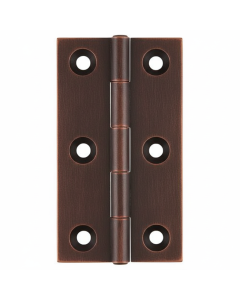 Simonswerk 0940 Solid Drawn Unwashered Brass Butt Hinges 50.8mm X 28.5mm C/W Screws Imitation Bronze
