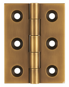 Simonswerk 0950 Solid Drawn Unwashered Brass Butt Hinges 50.8mm X 38mm C/W Screws Antique Brass