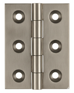 Simonswerk 0950 Solid Drawn Unwashered Brass Butt Hinges 50.8mm X 38mm C/W Screws Antique Nickel